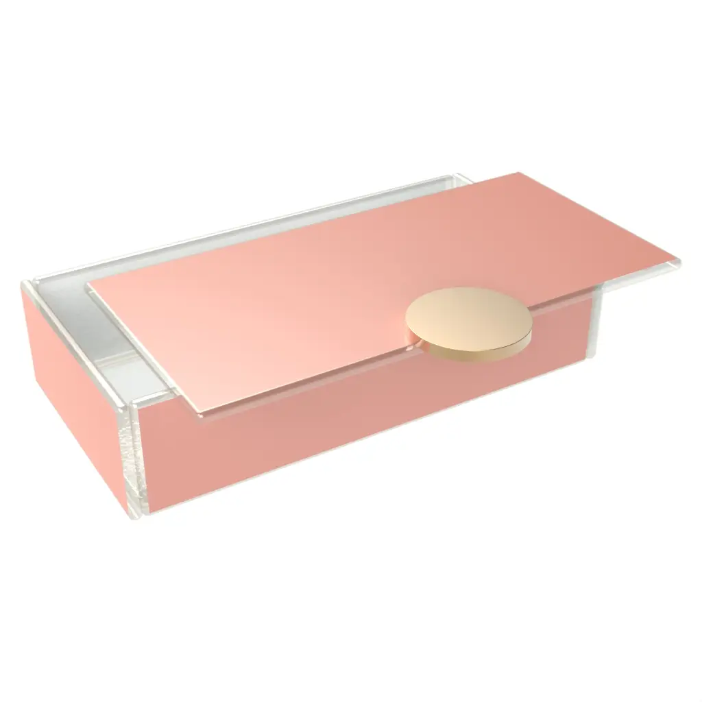 Luxury Lunchbox in Light Salmon Pink - Specialty Serveware - 3/4 View