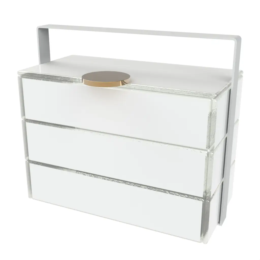 Luxury Picnic Set in Milk White - Specialty Serveware - 3/4 View