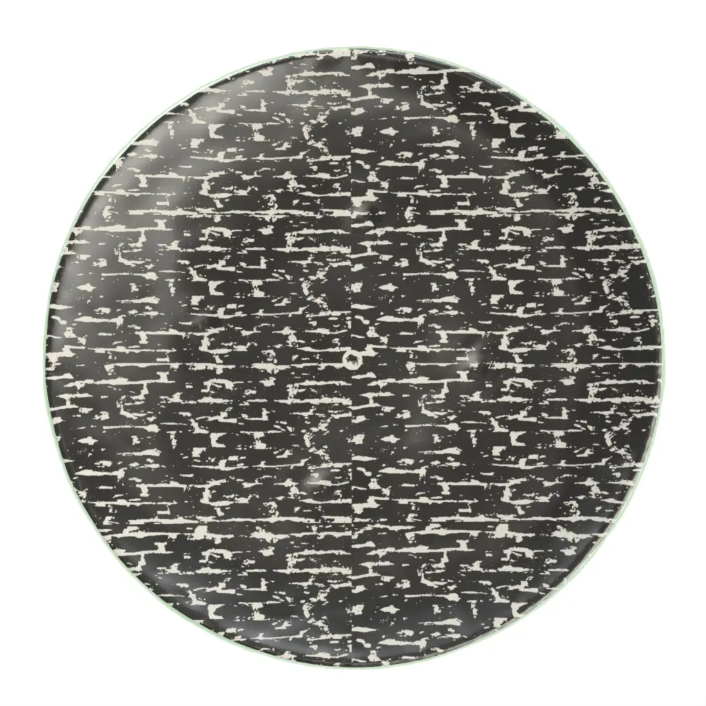 Matte Black Dinner Plate in Dark Gray - Restaurant Plates - 3/4 View