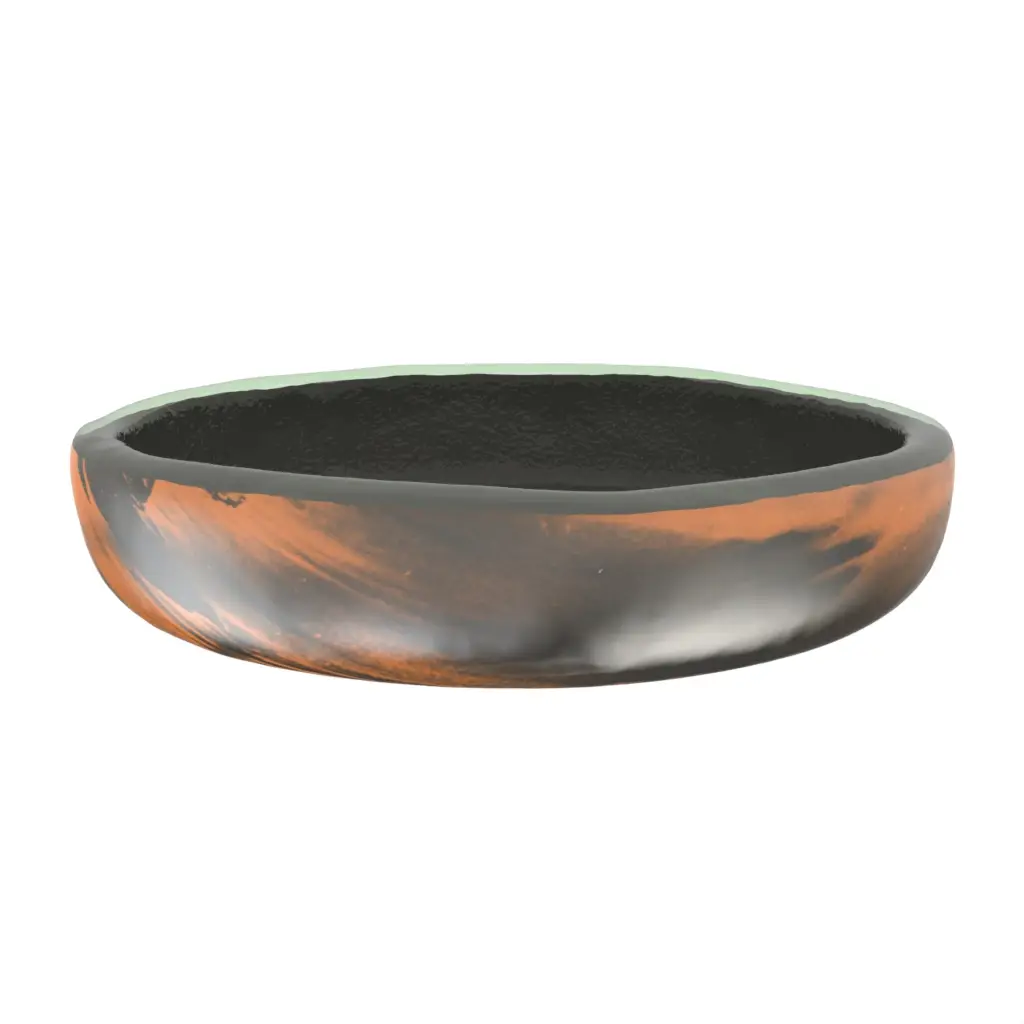 Mini Appetizer Plate in Dark Gray - Catering Serveware - 3/4 View