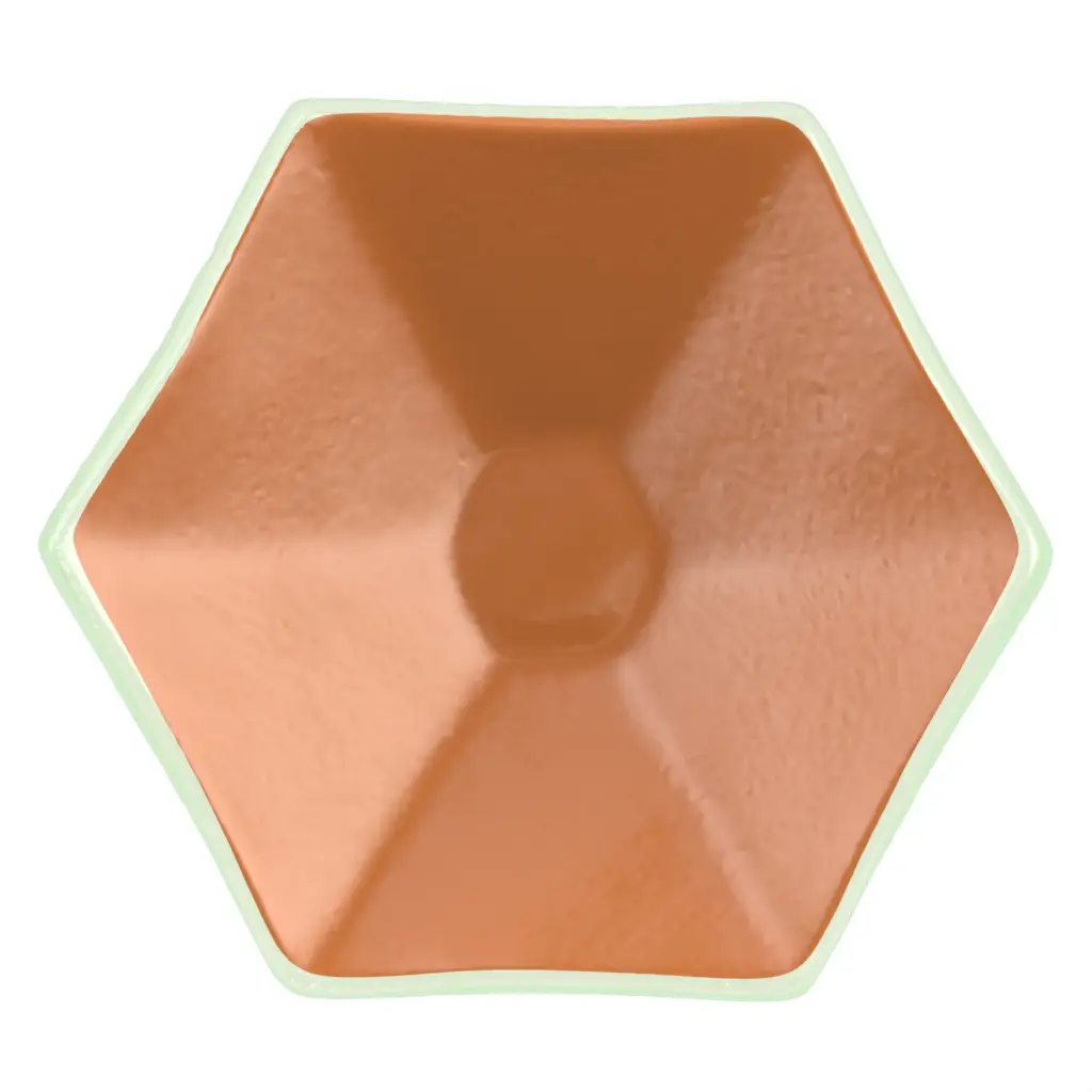 Mini Appetizer Plate in Copper - Catering Serveware - 3/4 View