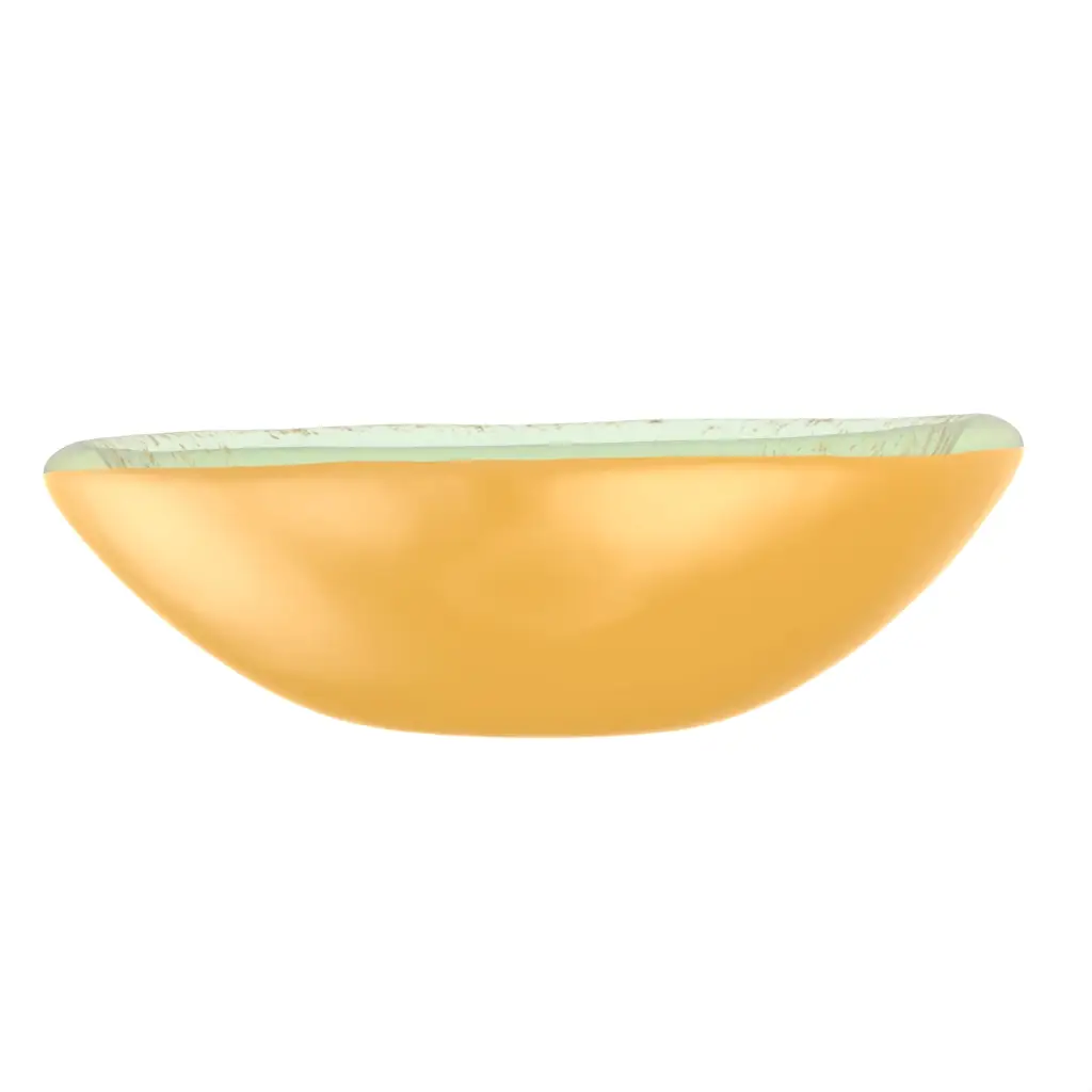 Mini Appetizer Plate in Matte Gold - Catering Serveware - 3/4 View