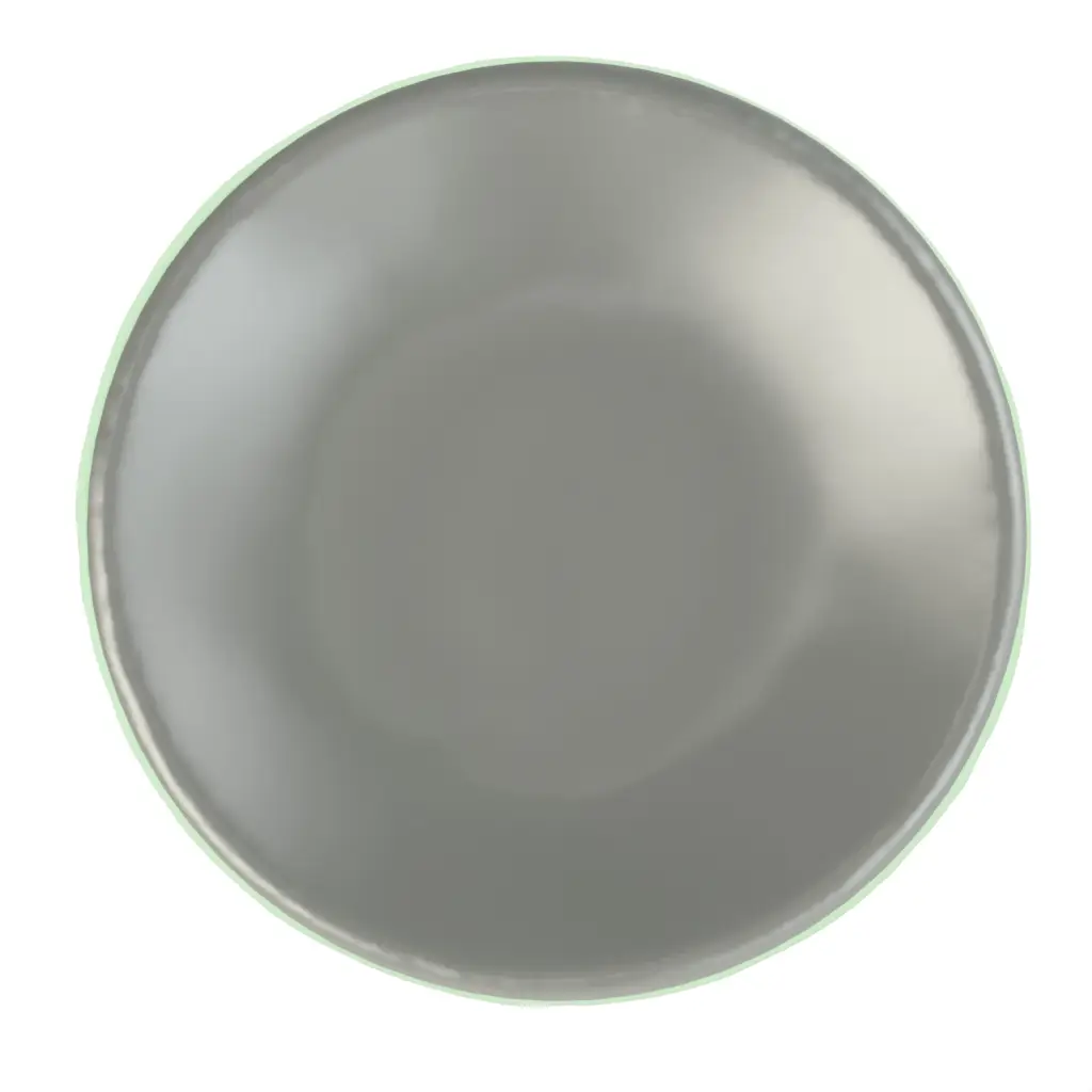 Mini Appetizer Plate in Dark Silver Gray - Catering Serveware - 3/4 View
