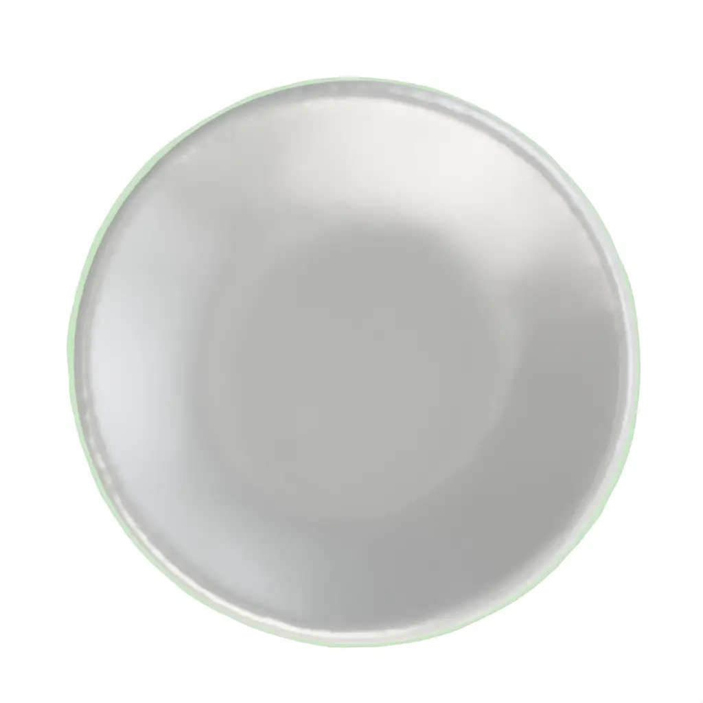 Mini Appetizer Plate in Light Silver Gray - Catering Serveware - 3/4 View