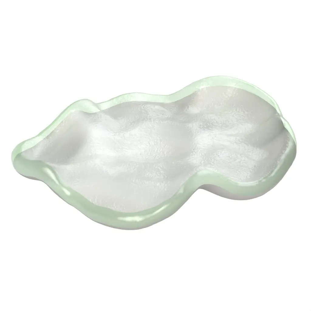 Mini Appetizer Plate in Light Silver Gray - Catering Serveware - 3/4 View