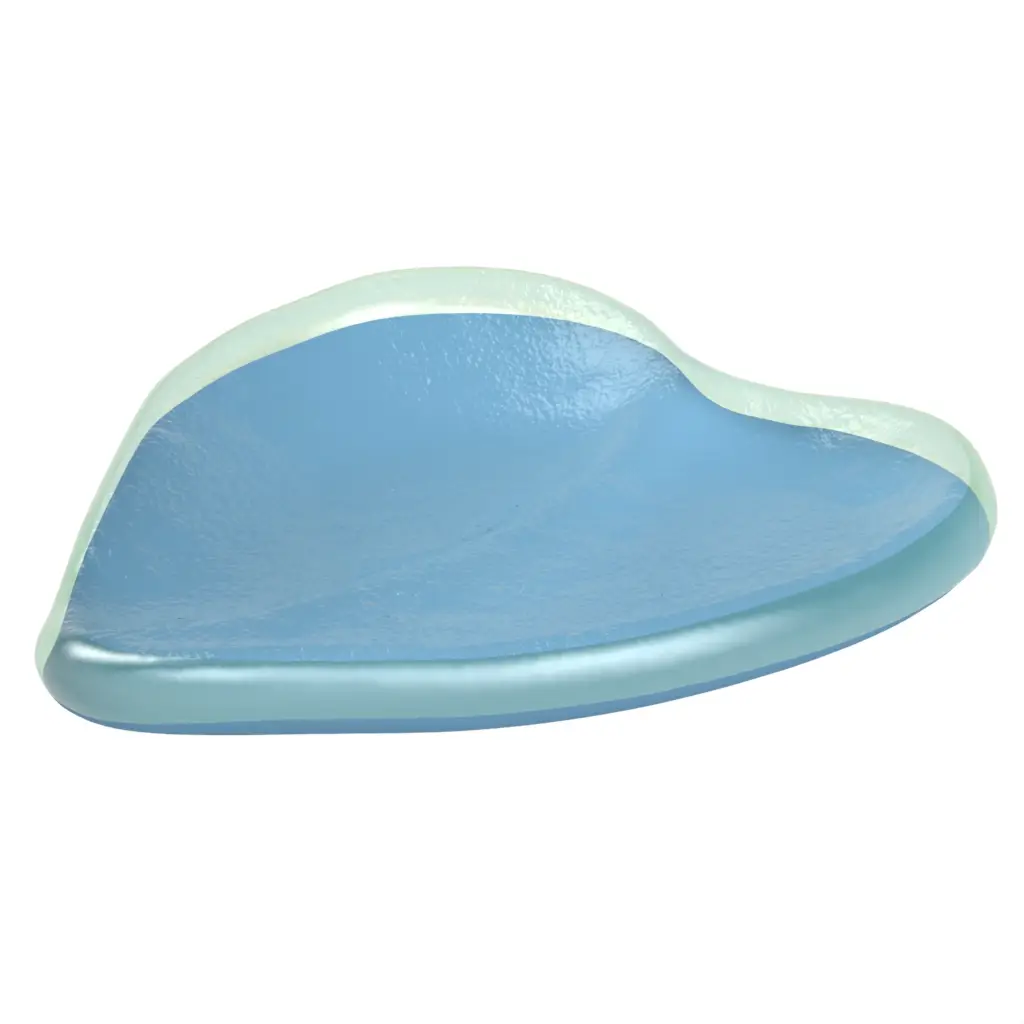 Mini Appetizer Plate in Niagara Blue - Catering Serveware - 3/4 View