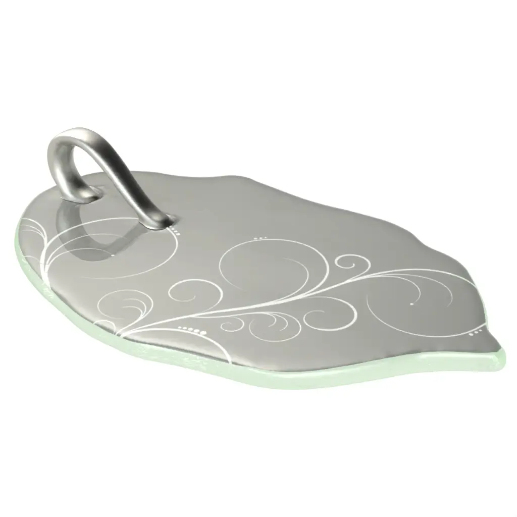 Tasting Plate in Dark Silver Gray - Catering Serveware - 3/4 View