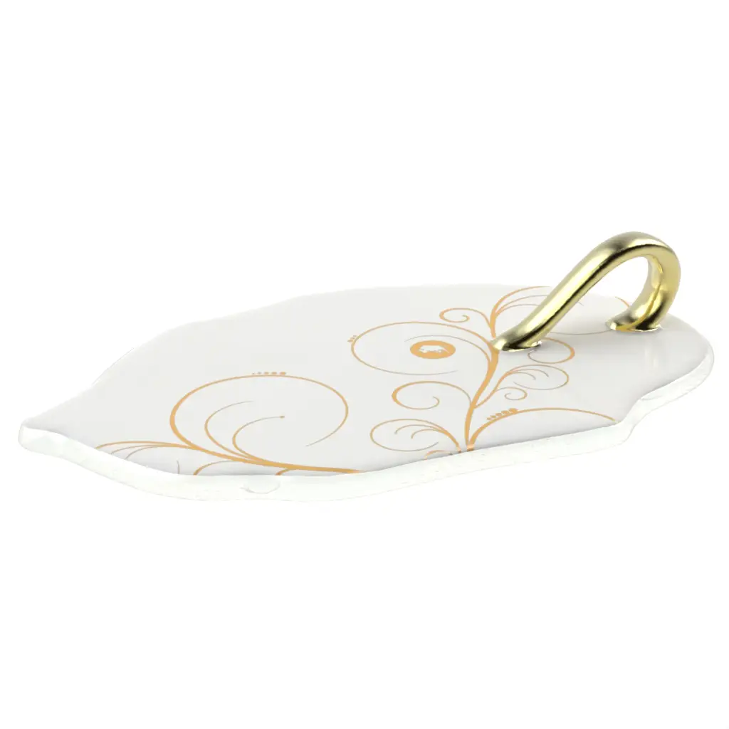 Mini Appetizer Plate in Milk White - Catering Serveware - 3/4 View