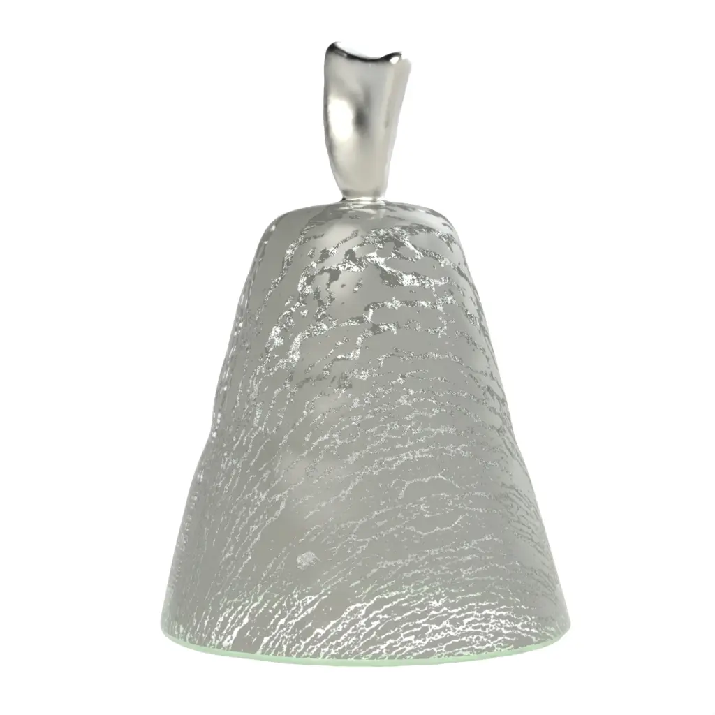 Mini Glass Dome in Dark Silver Gray - Cake Stands - 3/4 View