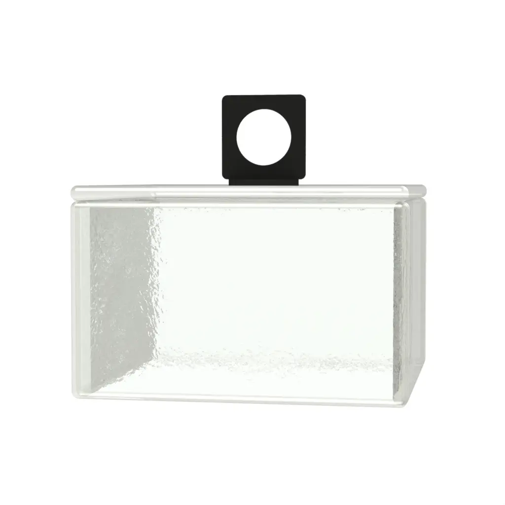Mini Glass Dome in Glass With Texture - Cake Stands - 3/4 View