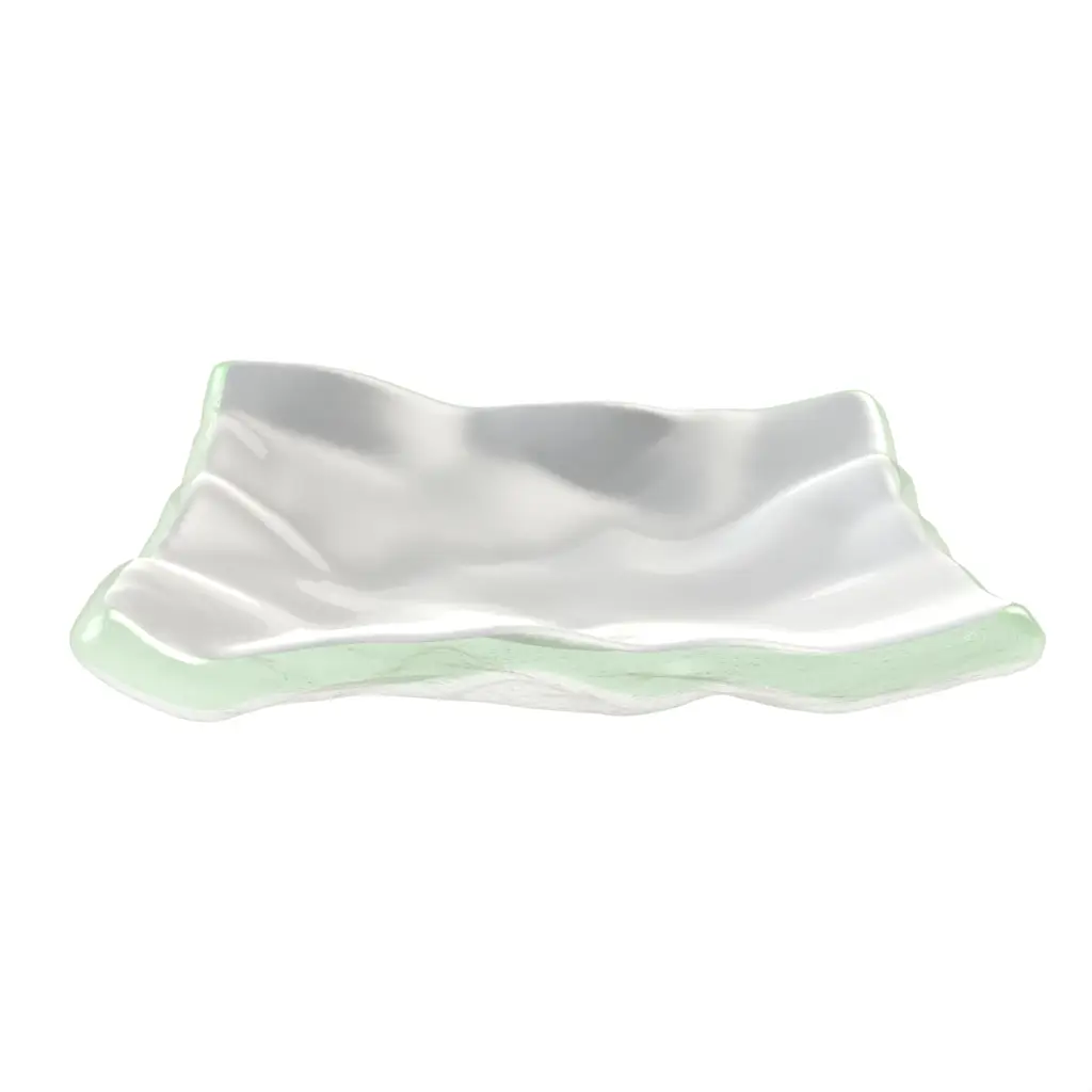 Mini Tasting Plate in Light Silver Gray - Catering Serveware - 3/4 View