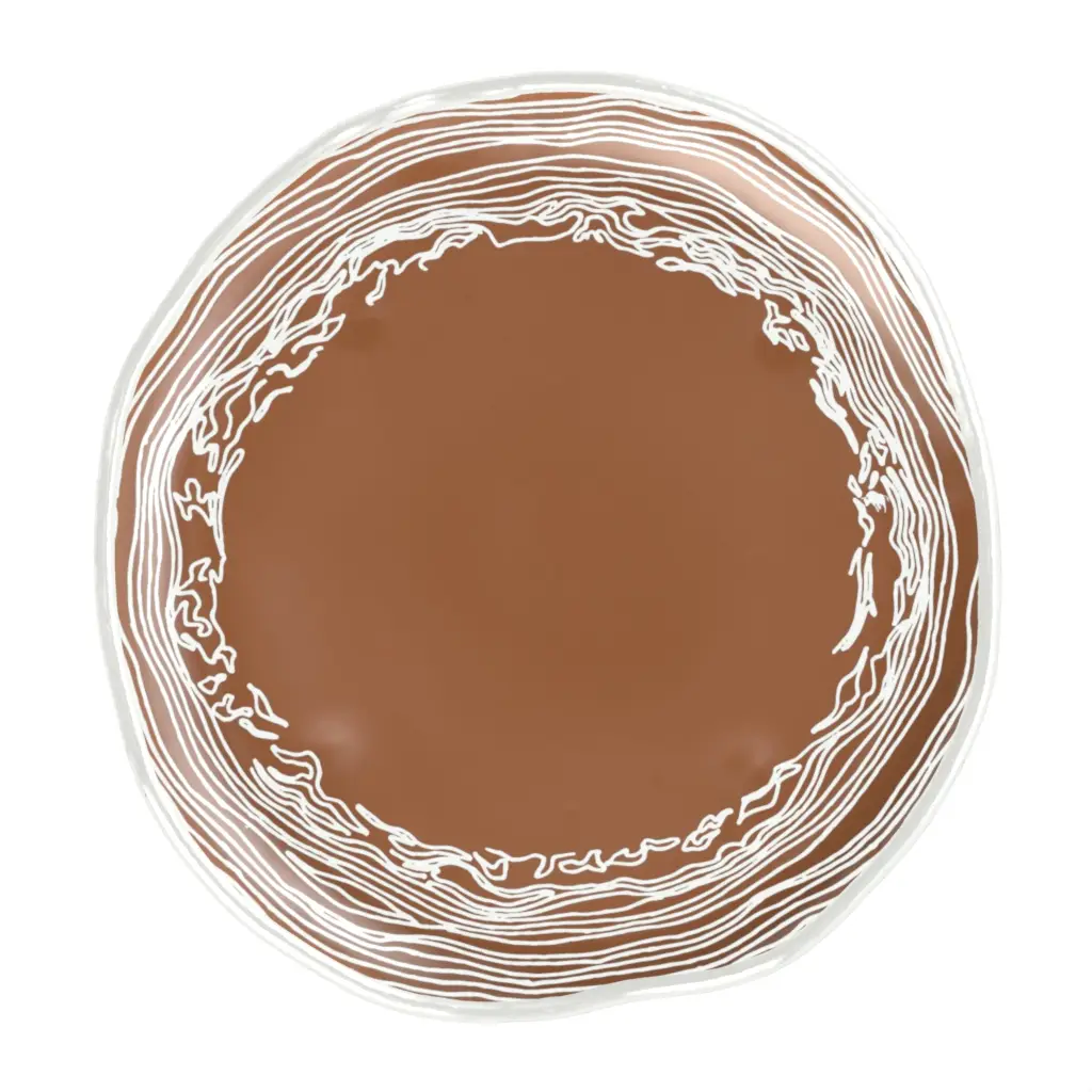 Modern Appetizer Plate in Brown Copper - Side Plates - 3/4 View