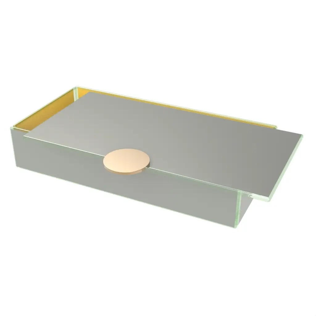 Modern Bento Box in Dark Silver Gray - Specialty Serveware - 3/4 View