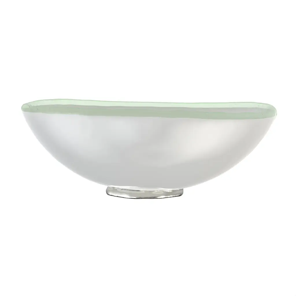 Modern Bread Basket in Light Silver Gray - Table Accessories - 3/4 View