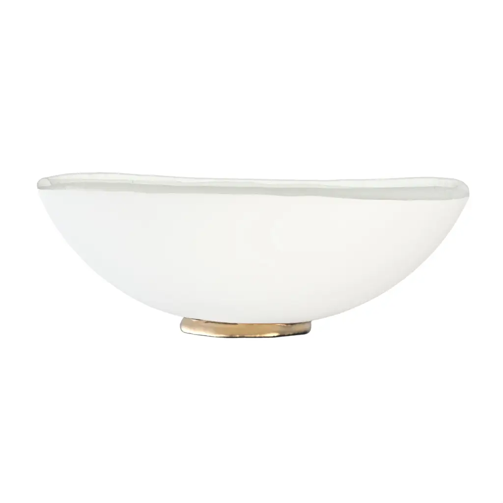 Modern Bread Basket in Milk White - Table Accessories - 3/4 View