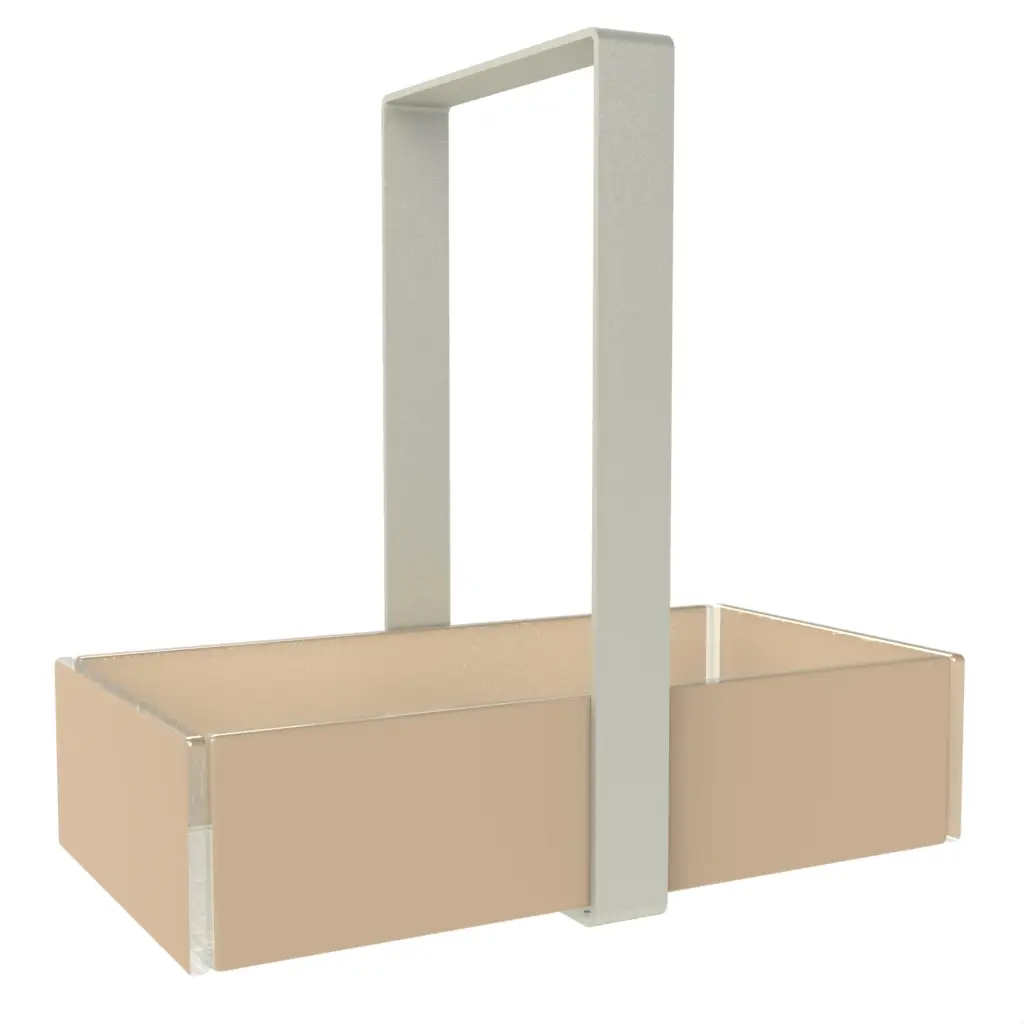 Modern Bread Basket in Almond Beige - Table Accessories - 3/4 View