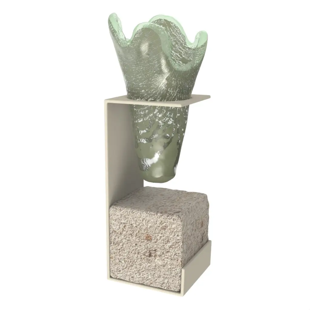 Modern Bud Vase in Mint Green - Table Accessories - 3/4 View