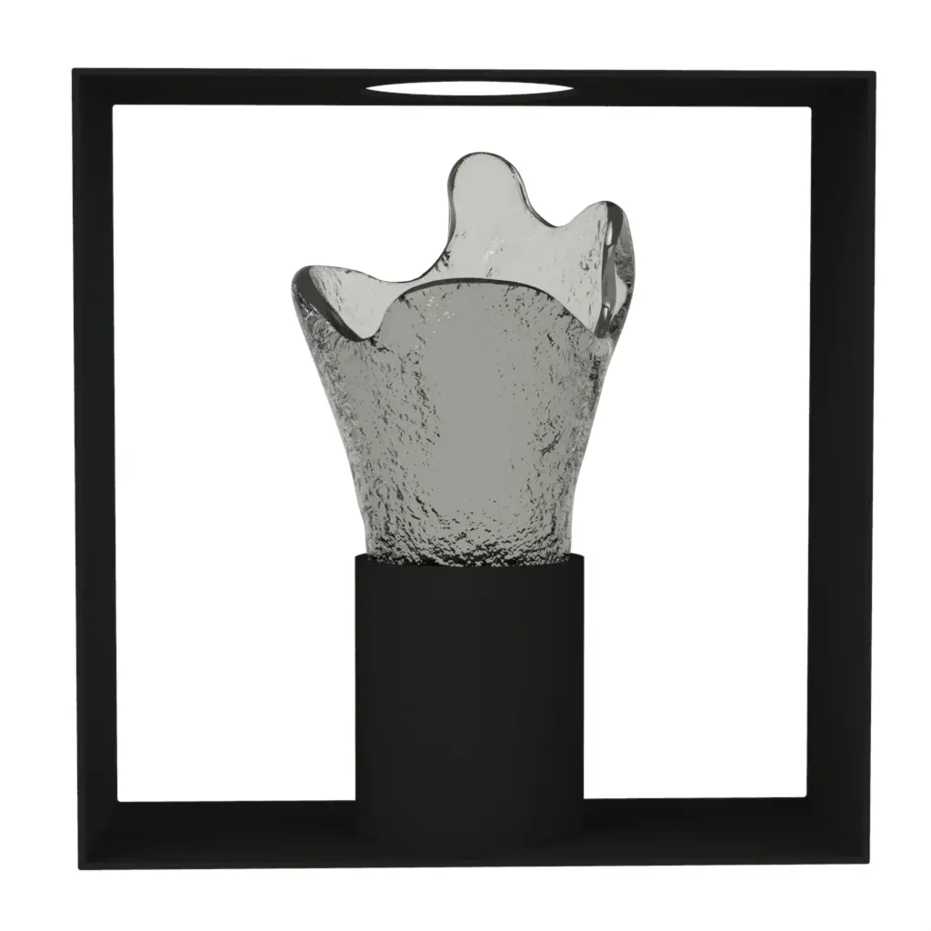 Modern Bud Vase - Table Accessories | MyGlassStudio - 3/4 View