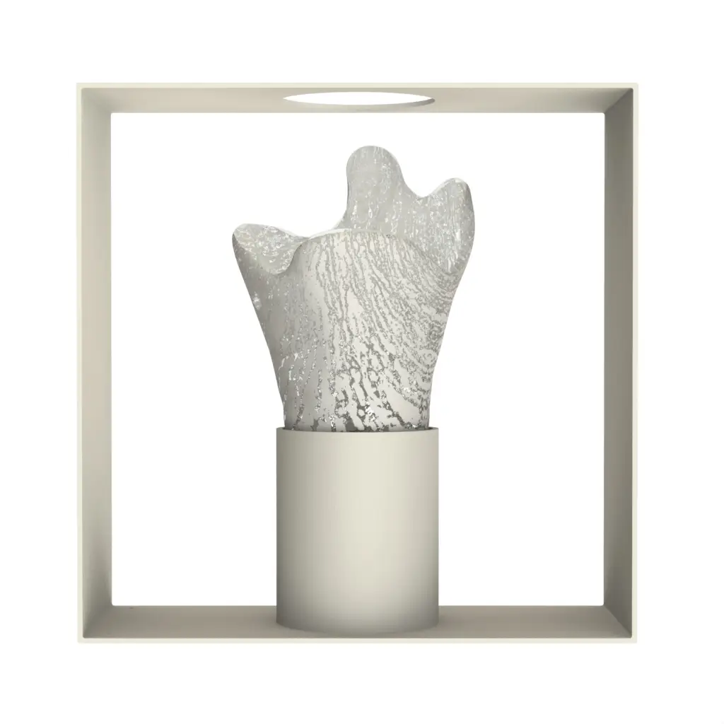 Modern Bud Vase - Table Accessories | MyGlassStudio - 3/4 View