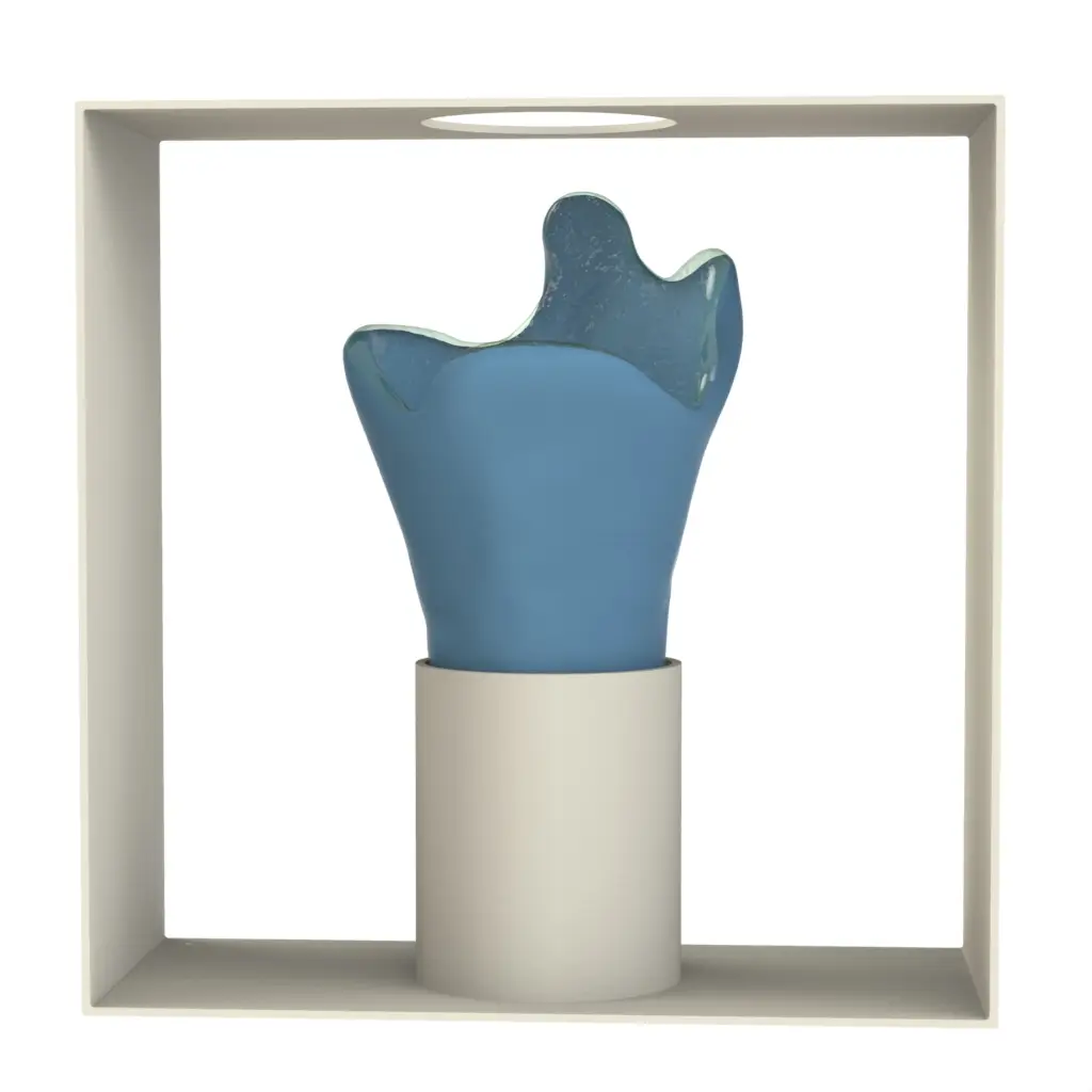 Modern Bud Vase - Table Accessories | MyGlassStudio - 3/4 View