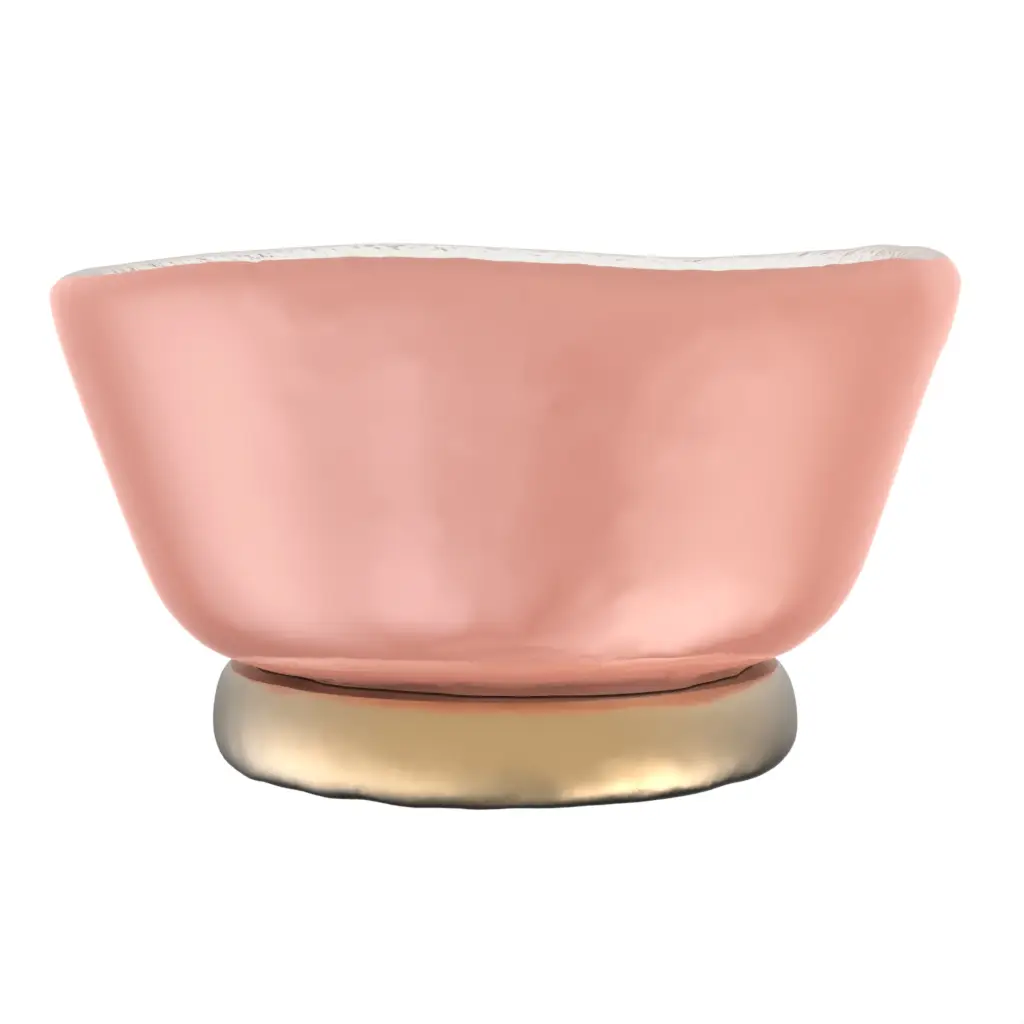 Modern Butter Dish in Light Salmon Pink - Bread & Butter - 3/4 View