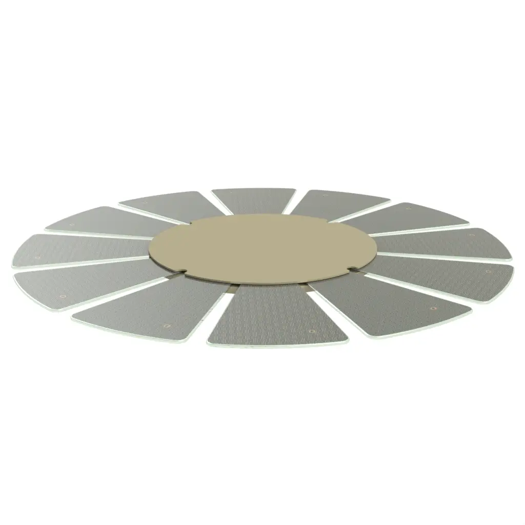 Modern Lazy Susan - Lazy Suzan | MyGlassStudio - 3/4 View