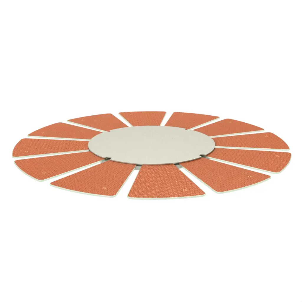 Modern Lazy Susan in Fiesta Red - Fine Dining Tableware - 3/4 View