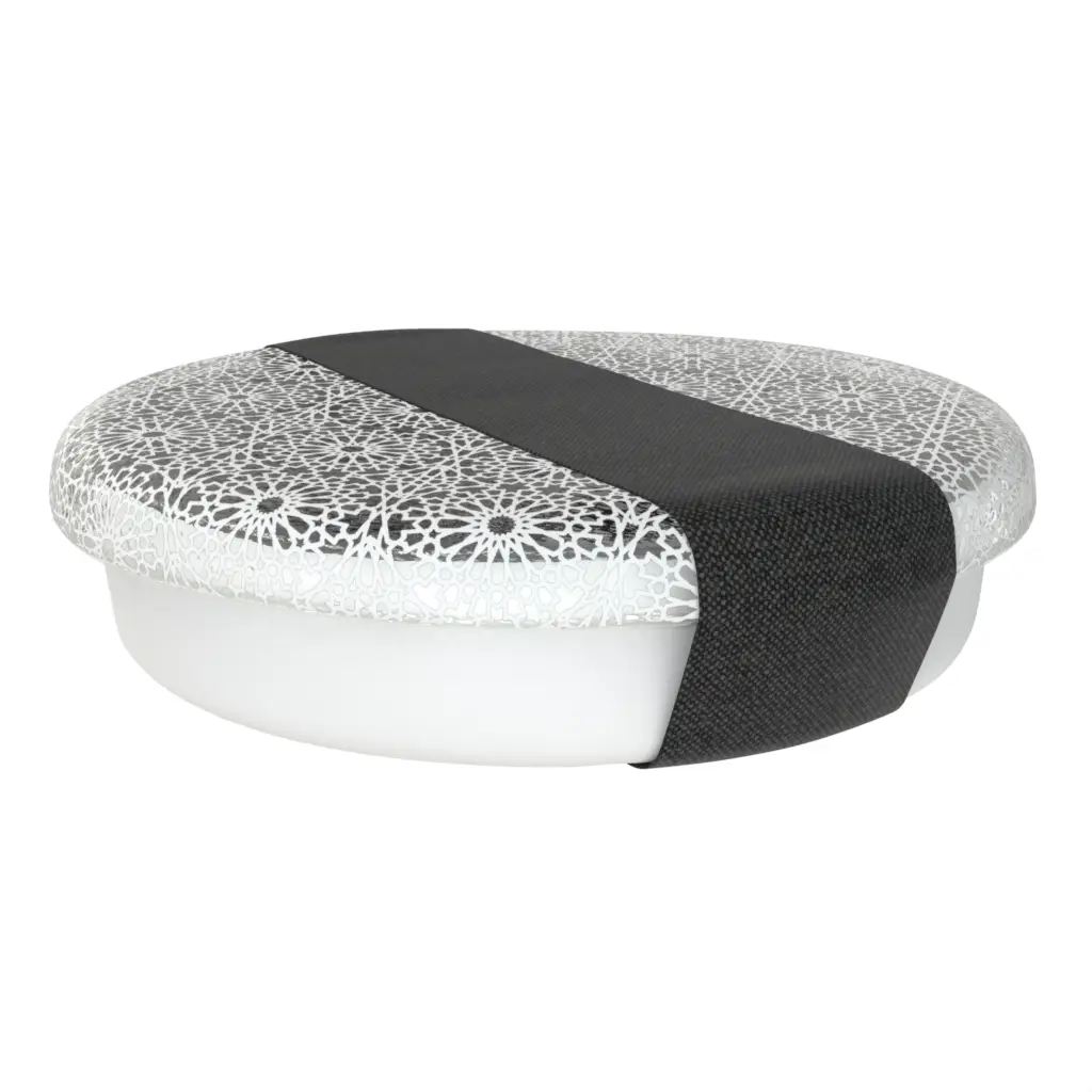 Modern Lunch Box in Milk White - Specialty Serveware - 3/4 View