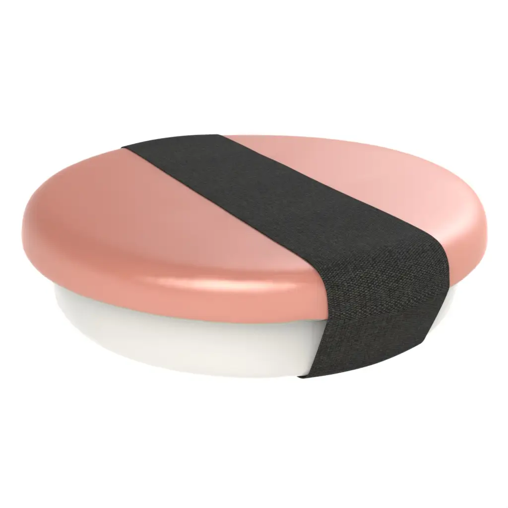 Modern Lunch Box in Light Salmon Pink - Specialty Serveware - 3/4 View