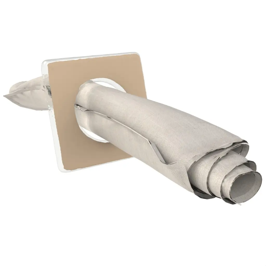 Modern Napkin Ring in Almond Beige - Fine Dining Tableware - 3/4 View