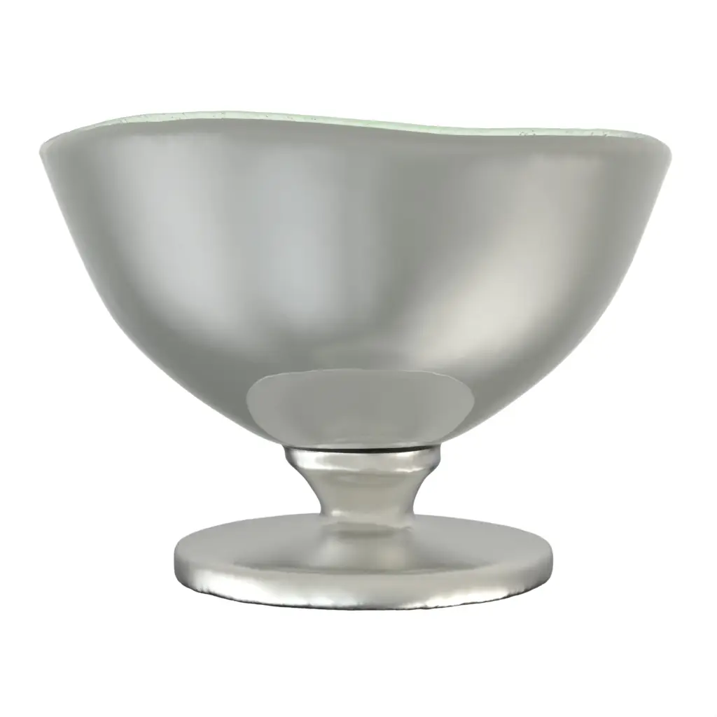 Nut Bowl in Dark Silver Gray - Snacks Serveware - 3/4 View