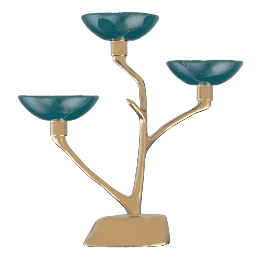 Nut Bowl in Jungle Blue - Snacks Serveware - 3/4 View