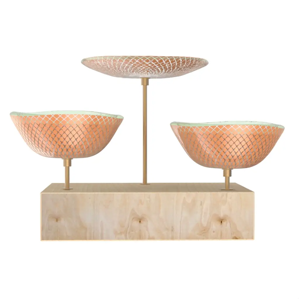 Nut Bowl Set in Apricot Crush - Snacks Serveware - 3/4 View