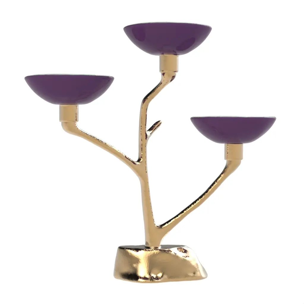 Nut Dish in Amethyst Purple - Snacks Serveware - 3/4 View