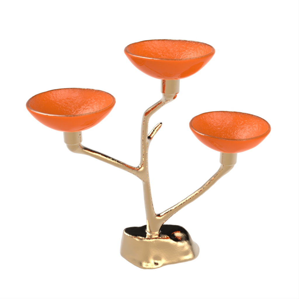 Nut Dish in Hermes Orange - Snacks Serveware - Side View