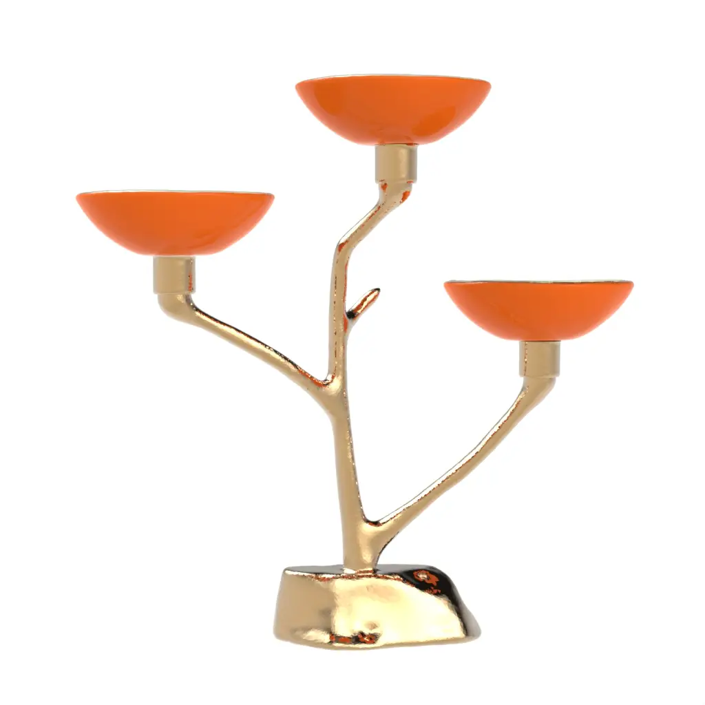 Nut Dish in Hermes Orange - Snacks Serveware - 3/4 View