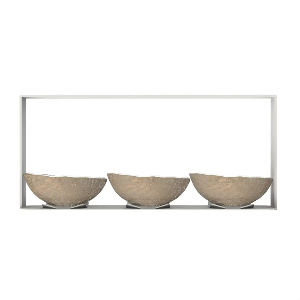 Nut Dish in Almond Beige - Snacks Serveware - 3/4 View