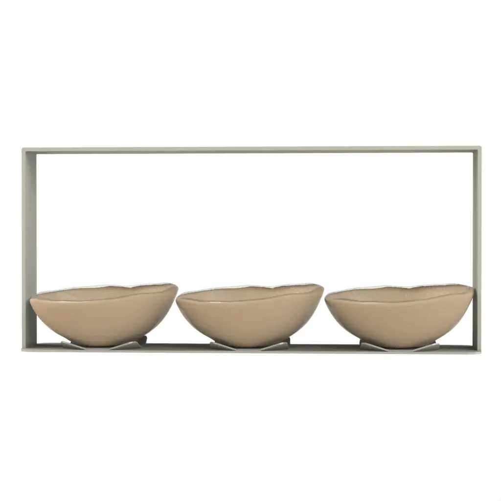 Nut Dish - Snacks Serveware | MyGlassStudio - 3/4 View