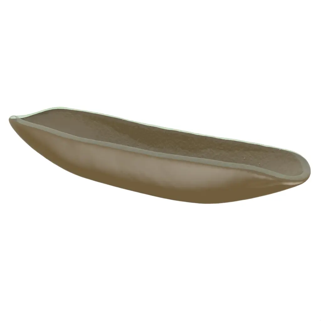 Olive Boat Serving Dish in Olive Green - Snacks Serveware - 3/4 View