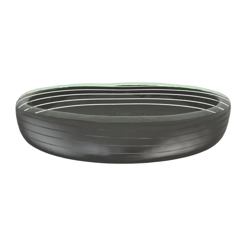 Olive Dish in Dark Gray - Snacks Serveware - 3/4 View