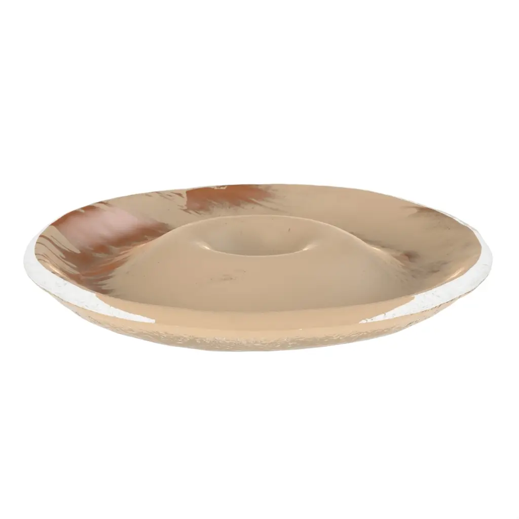 Olive Dish With Pit Bowl in Almond Beige - Snacks Serveware - 3/4 View