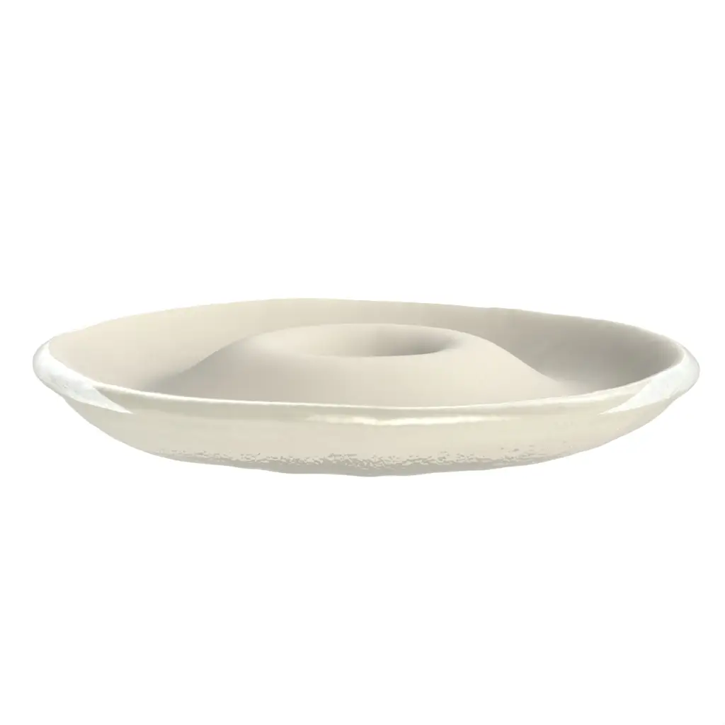 Olive Dish With Pit Bowl in Birch White - Snacks Serveware - 3/4 View