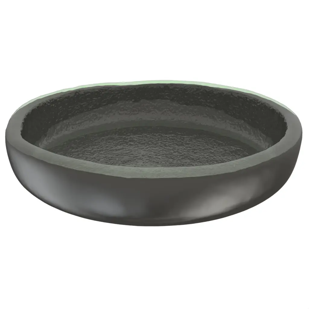 Olive Serving Dish in Dark Gray - Snacks Serveware - 3/4 View