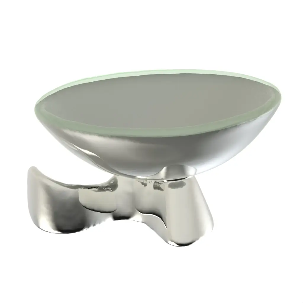 Olive Serving Dish in Dark Silver Gray - Snacks Serveware - 3/4 View