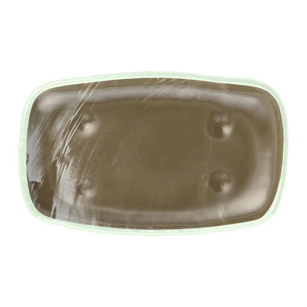 Oval Appetizer Plate in Olive Green - Side Plates - 3/4 View