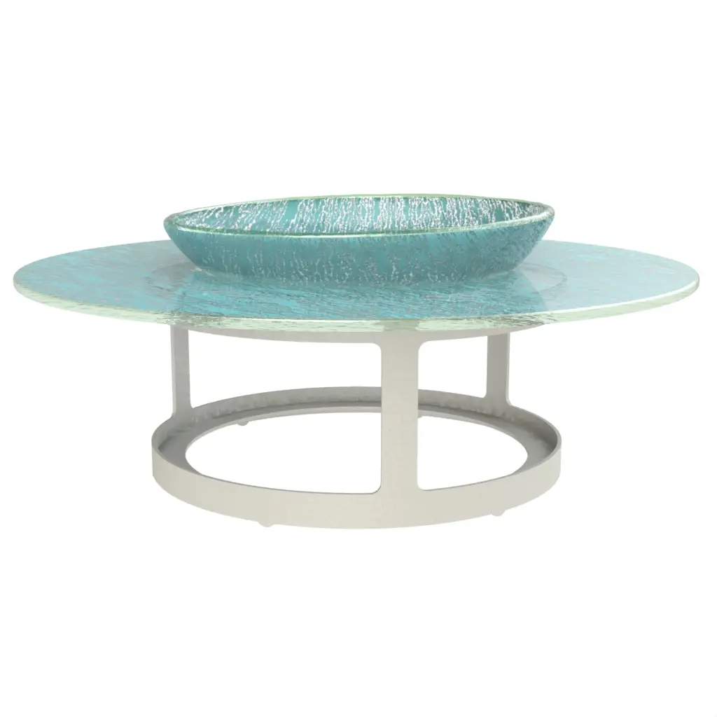 Oyster Serving Platter - Specialty Dinnerware | MyGlassStudio - 3/4 View