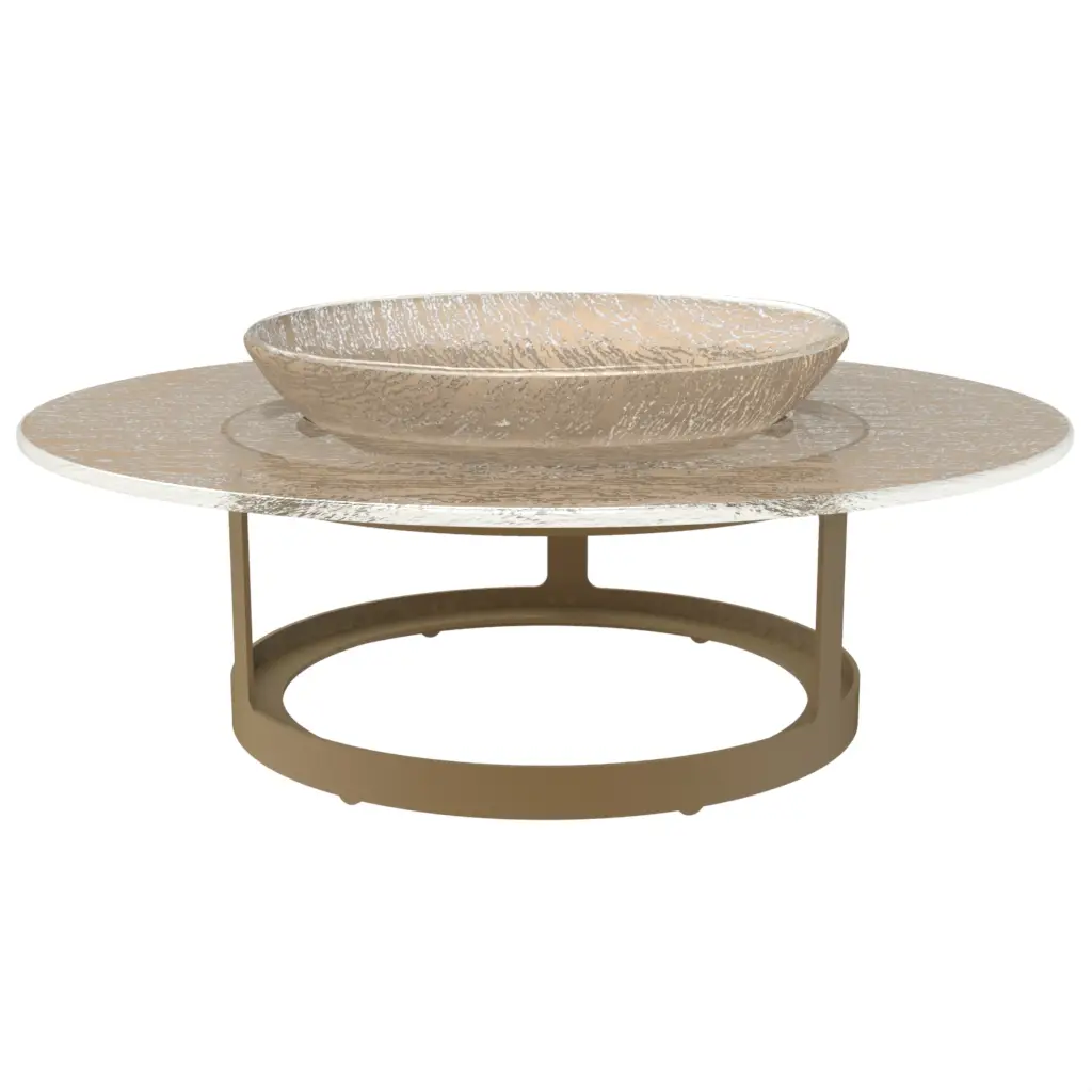 Oyster Serving Platter in Almond Beige - Specialty Dinnerware - 3/4 View