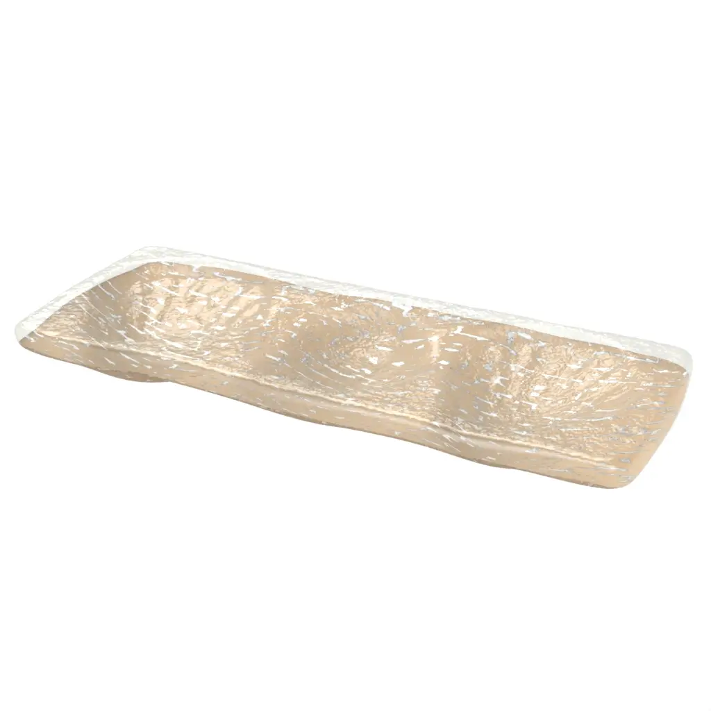 Oyster Tray in Almond Beige - Specialty Dinnerware - 3/4 View
