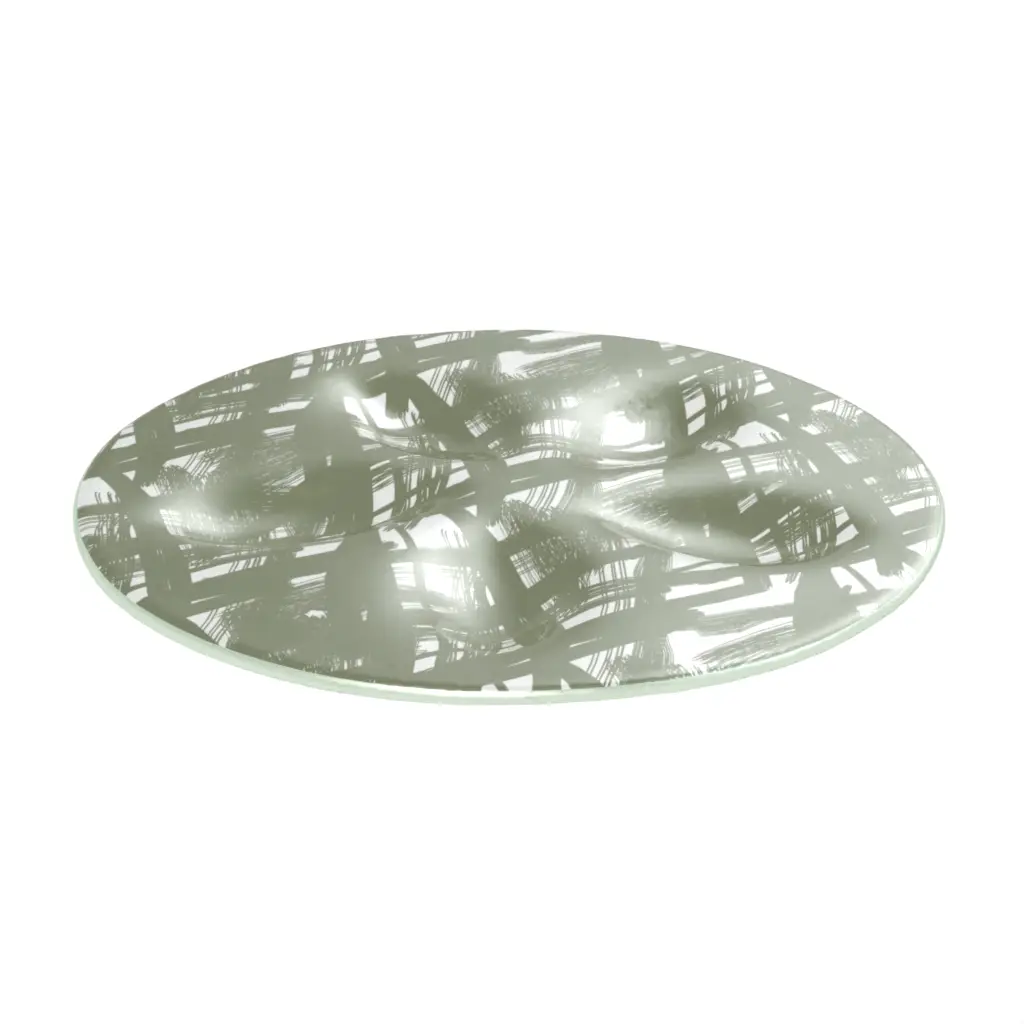 Oyster Tray in Mint Green - Specialty Dinnerware - 3/4 View