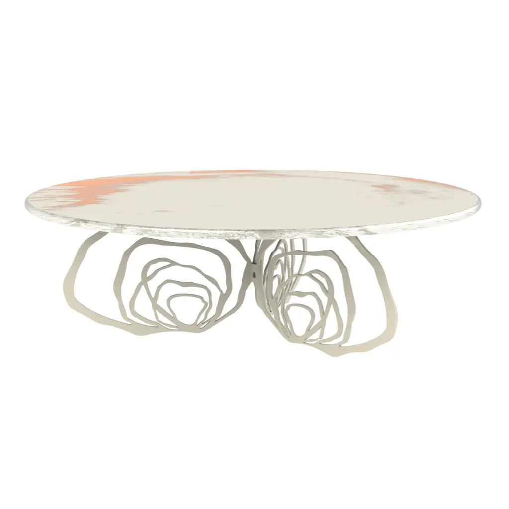 Pedestal Cake Plate in Birch White - Cake Stands - 3/4 View
